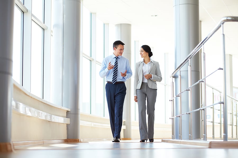 Confident business partners